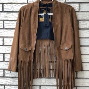 Superdry Suede Fringe Jacket